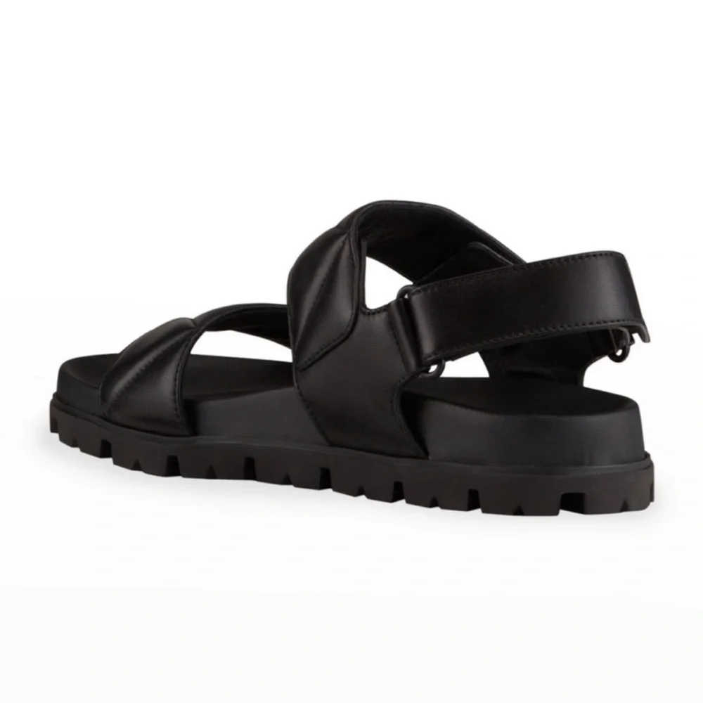 Prada padded leather sports sandals - Picture 13 of 16